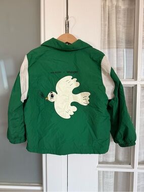 Mini Rodini x Wrangler Dove Fleece-lined Recycled Nylon Jacket